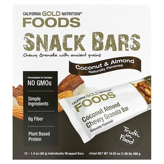 <strong>California Gold Nutrition Coconut Almond Chewy Granola Bars</strong> - H