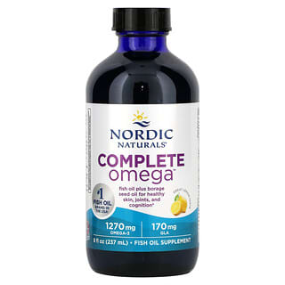 Nordic Naturals Complete Omega 8oz Lemon Fish Oil Supplement