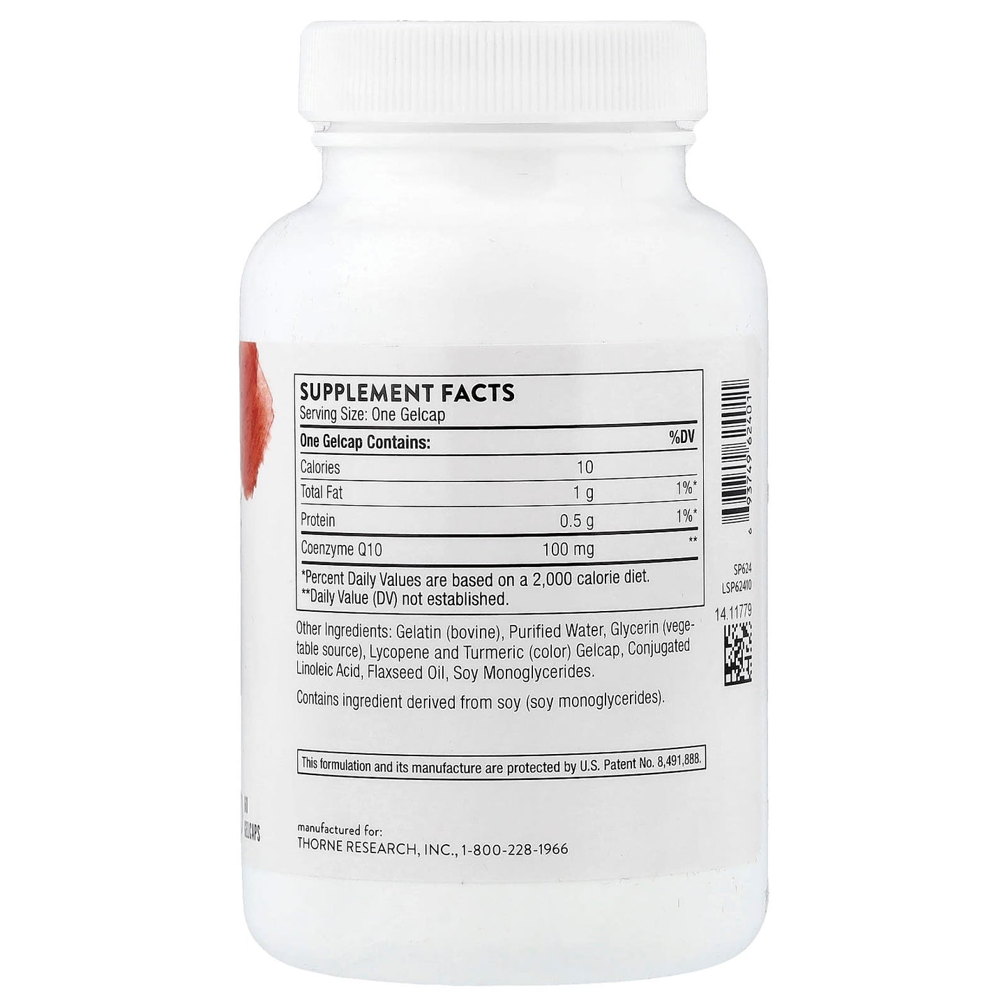 Thorne, CoQ10, 100 mg, 60 Gelcaps - Image 2