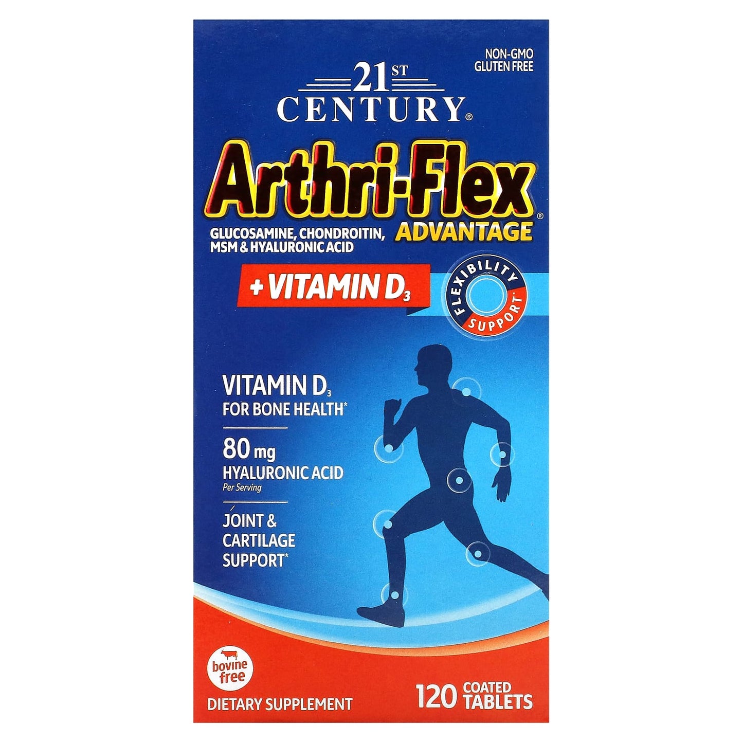 21st Century Arthri-Flex Advantage + Vitamin D3 Joint Support Supplement - Image 1