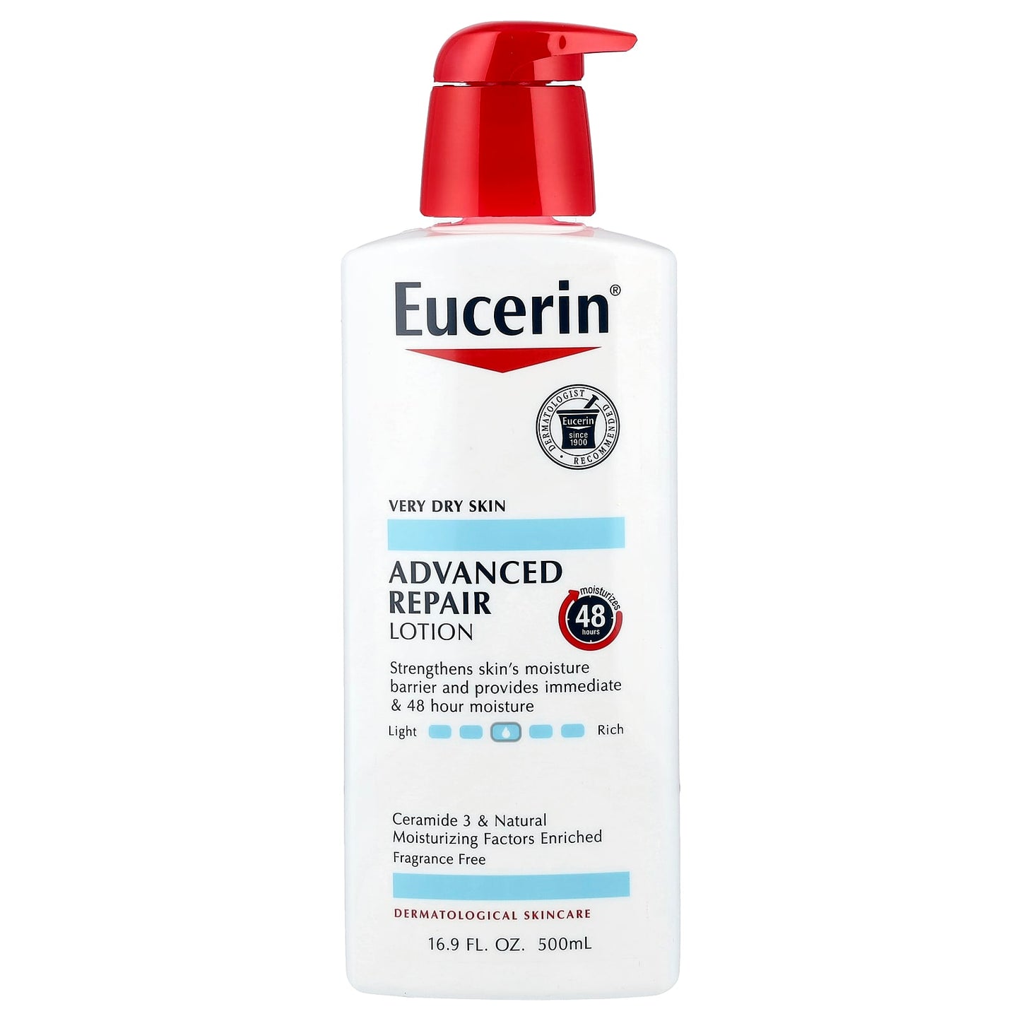 Eucerin Advanced Repair Lotion - 48 Hour Moisturization for Very Dry Skin - Image 1