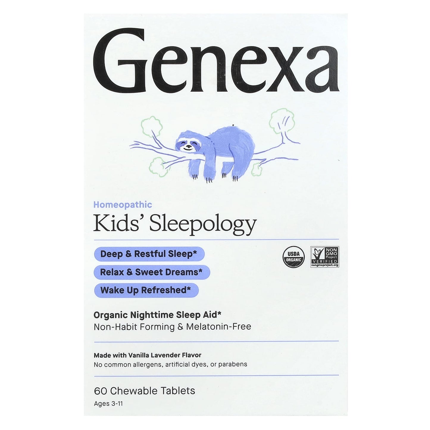 Genexa Kids' Sleepology Organic Sleep Aid for Ages 3-11 - Image 1