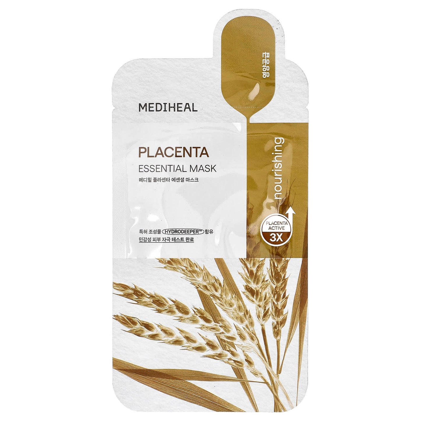 MEDIHEAL, Placenta, Essential Beauty Mask, 1 Sheet, 0.81 fl oz (24 ml) - Image 1