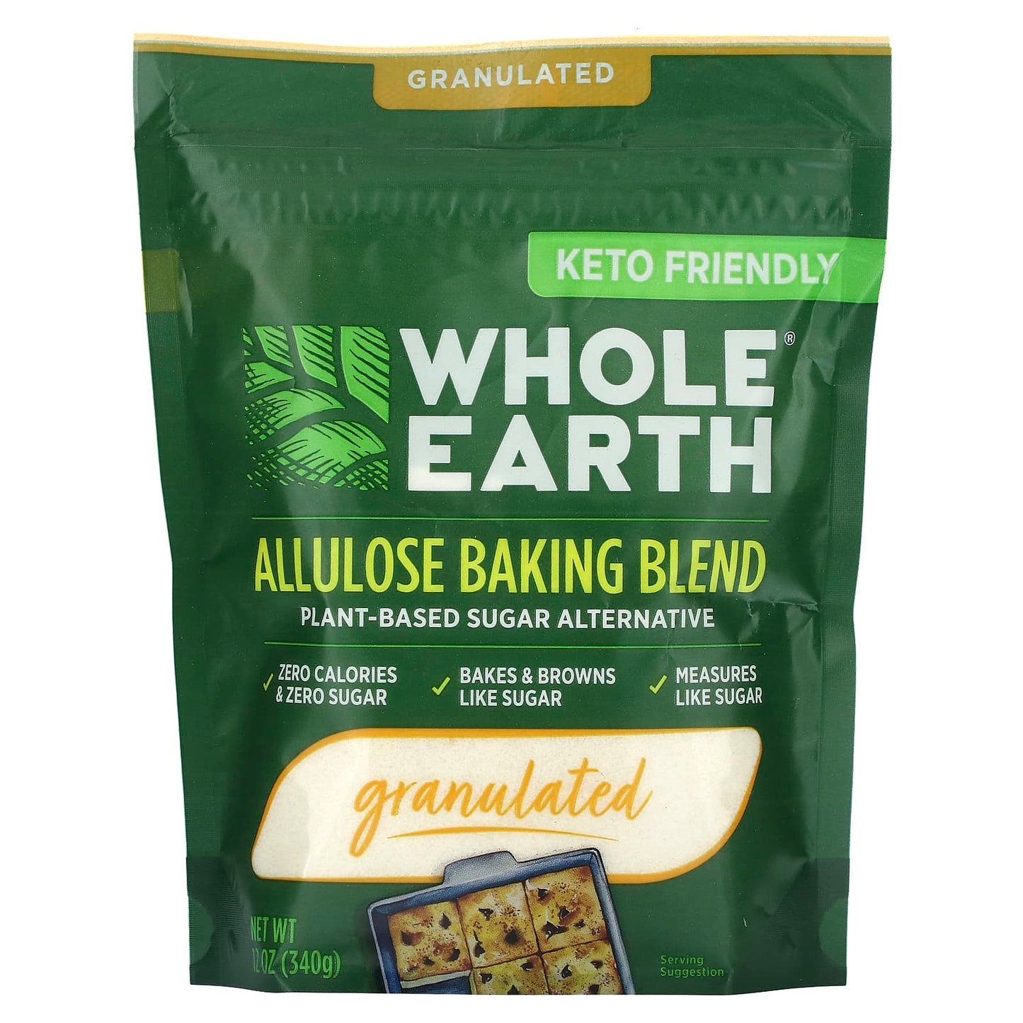 Whole Earth, Allulose Baking Blend, Granulated, 12 oz (340 g) - Image 1