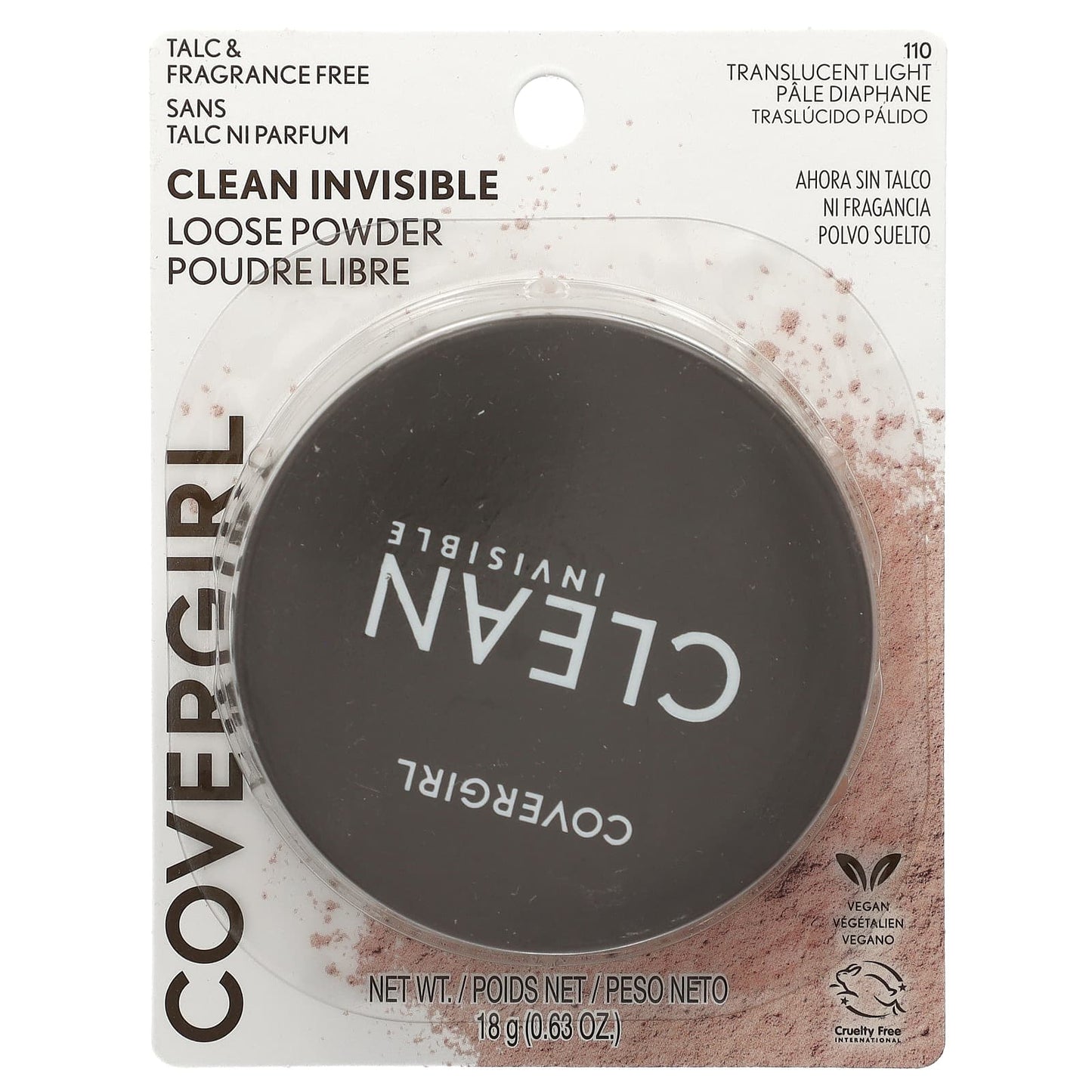 Covergirl Clean Invisible Loose Powder (0.63 oz, 110 Translucent Light) - Image 2
