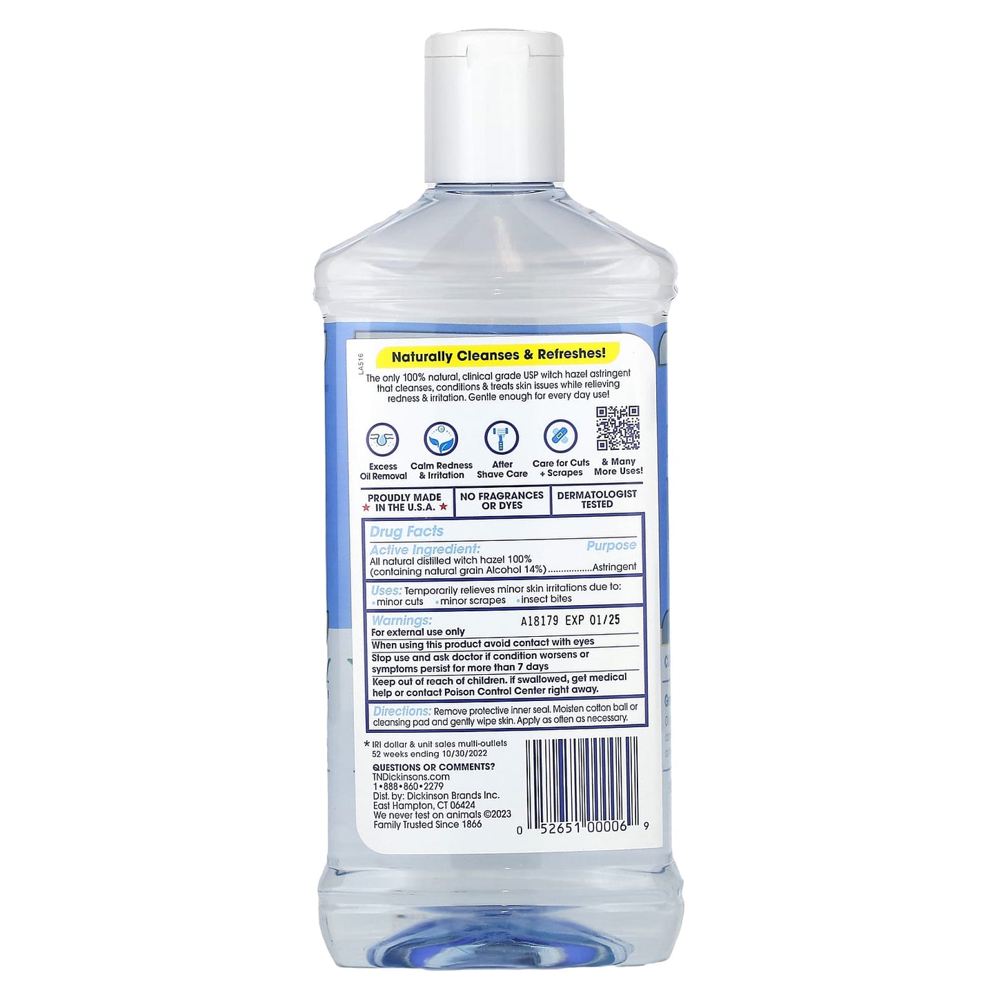 Dickinson Brands, Witch Hazel for Face & Body, 16 fl oz (473 ml) - Image 2