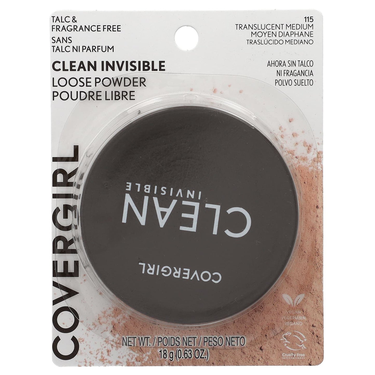 Covergirl Clean Invisible Loose Powder, Translucent Medium Finish - Image 2