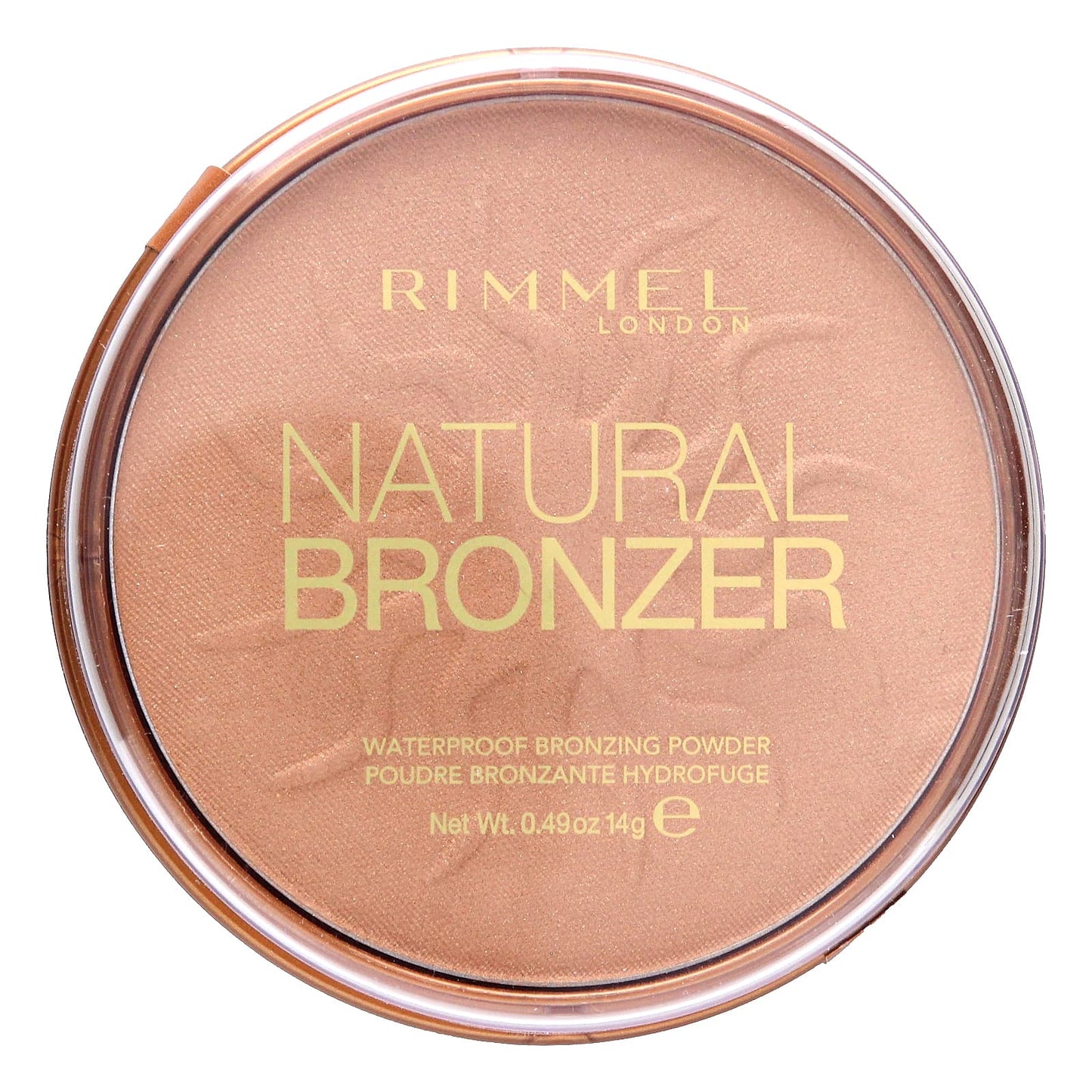 Rimmel London, Natural Bronzer, Waterproof Bronzing Powder, 020 Sunshine, 0.49 oz (14 g) - Image 1