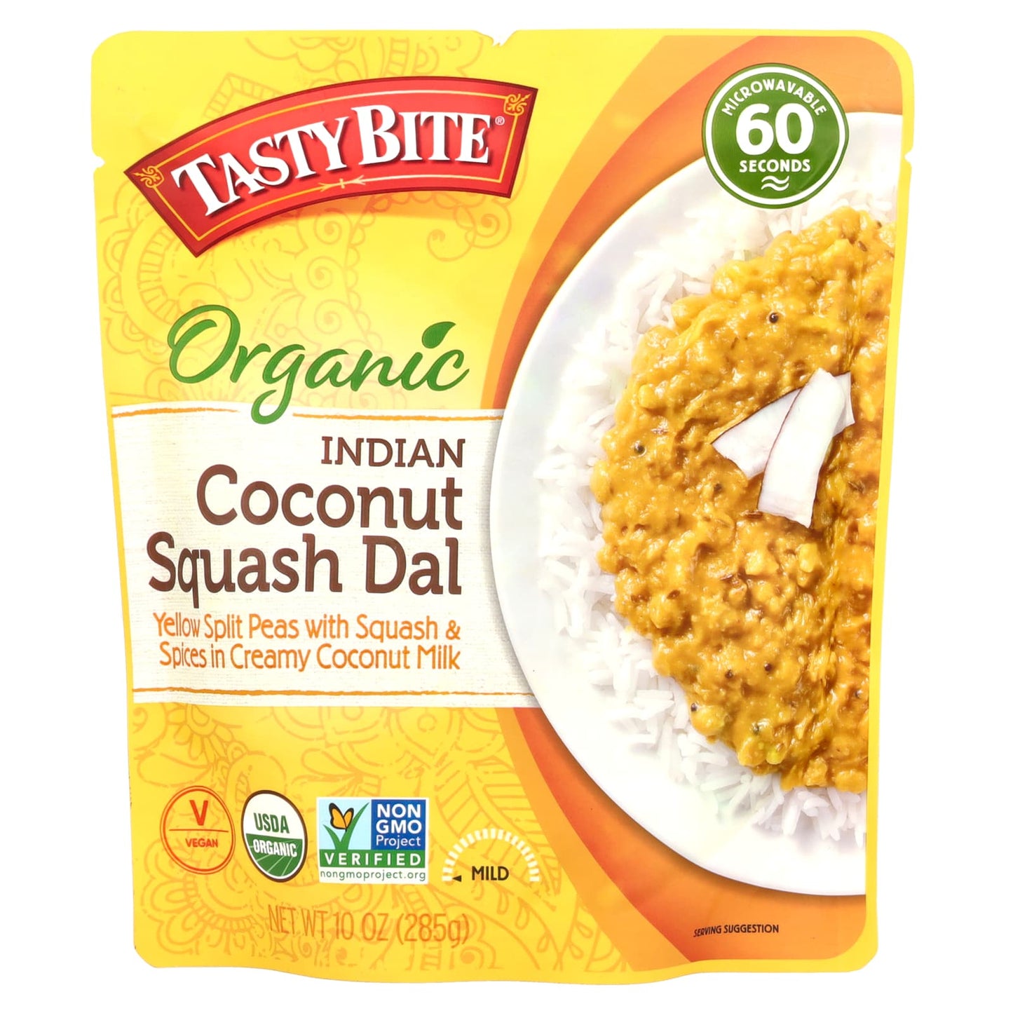 Tasty Bite, Organic Indian Coconut Squash Dal, Mild, 10 oz (285 g) - Image 1