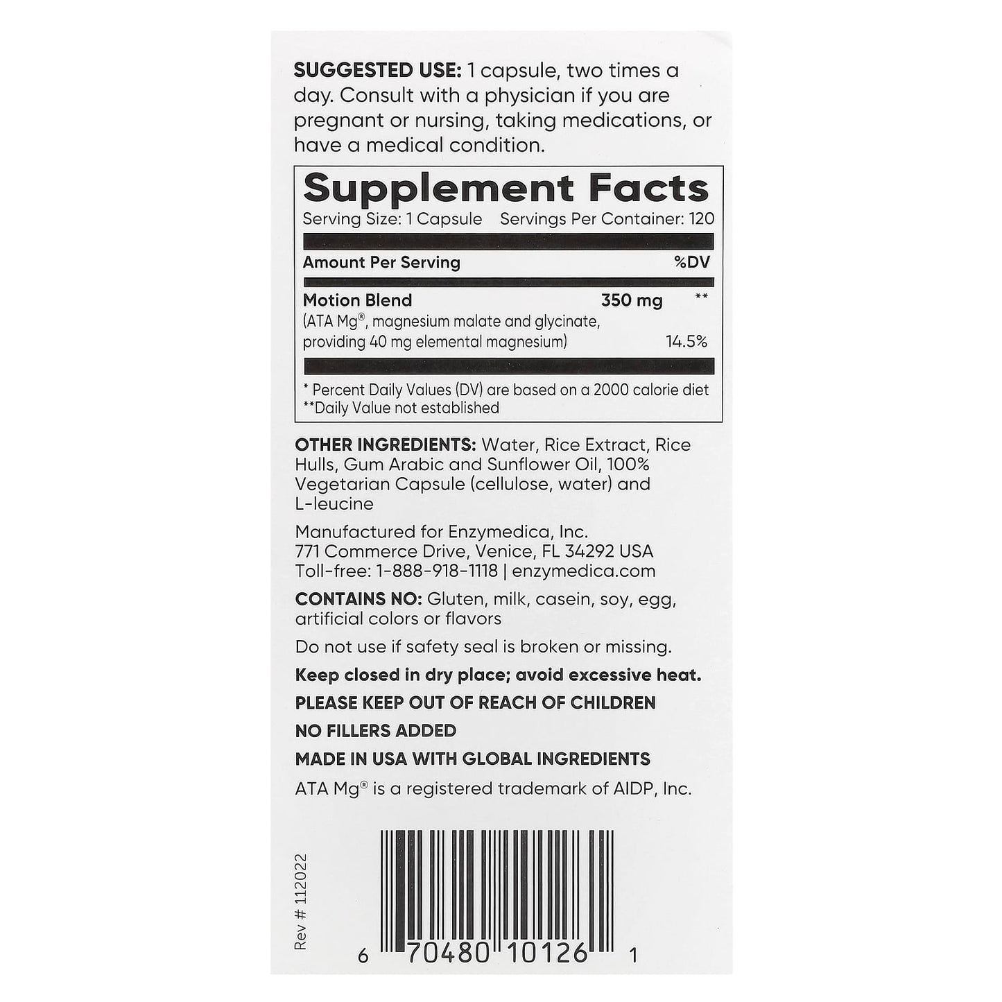 Magnesium Supplement for Muscle Recovery & Bone Health | Enzymedica - Image 2
