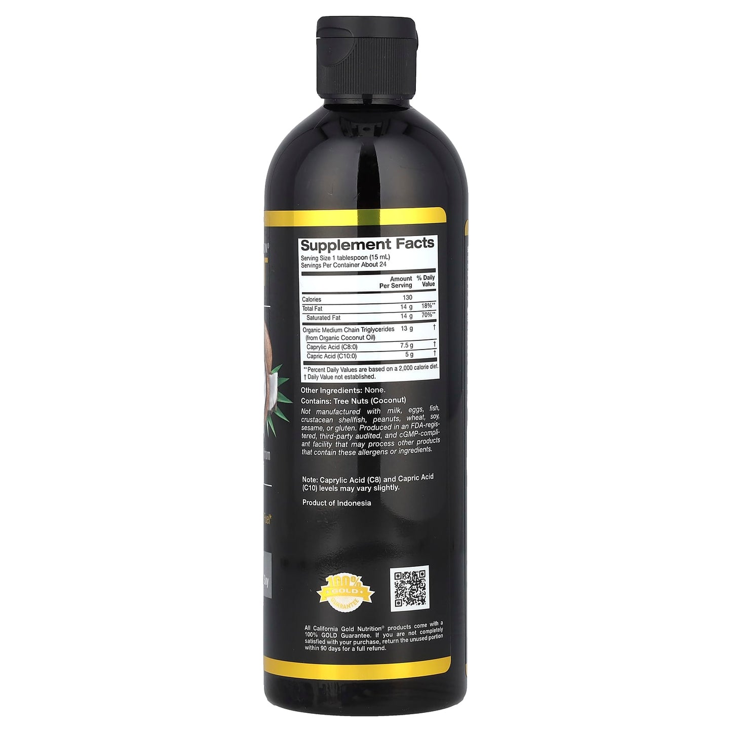 California Gold Nutrition Organic MCT Oil for Ketogenic Diet Support - Image 2