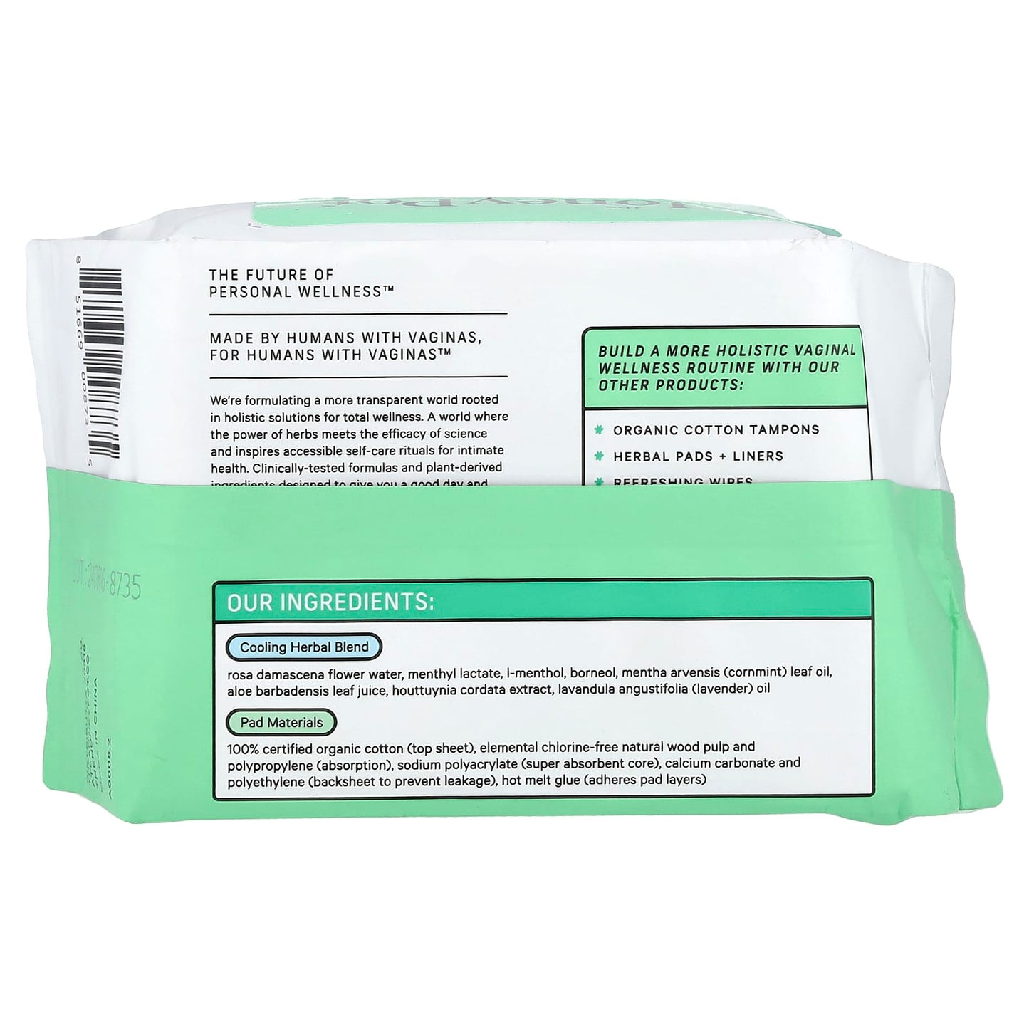 The Honey Pot Company, Organic Herbal-Infused Pantiliners, 30 Count - Image 2
