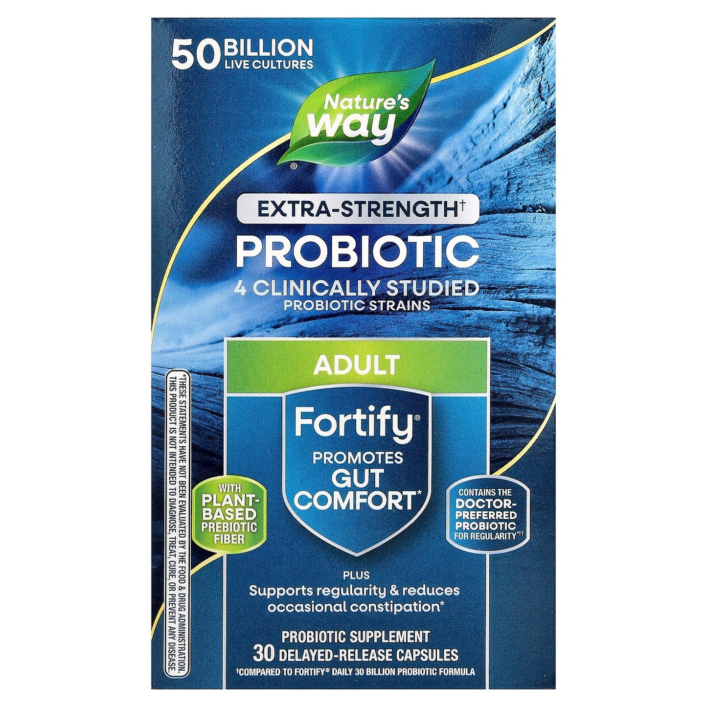 Nature's Way, Fortify®, Probiotic, Adult, Extra Strength, 50 Billion, 30 Delayed Release Capsules - Image 1