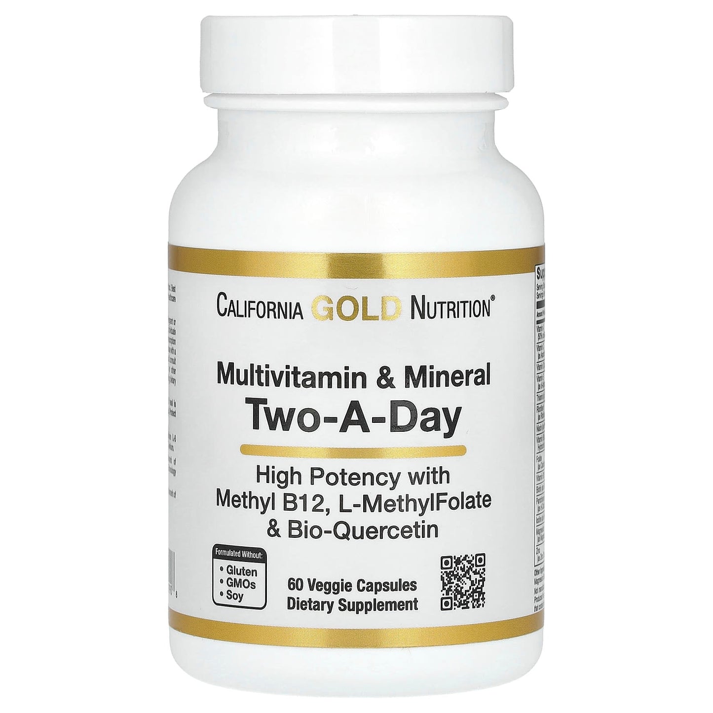 Multivitamin with Methyl B12, Vitamin C, & L-MethylFolate - 2 Daily Capsules - Image 1