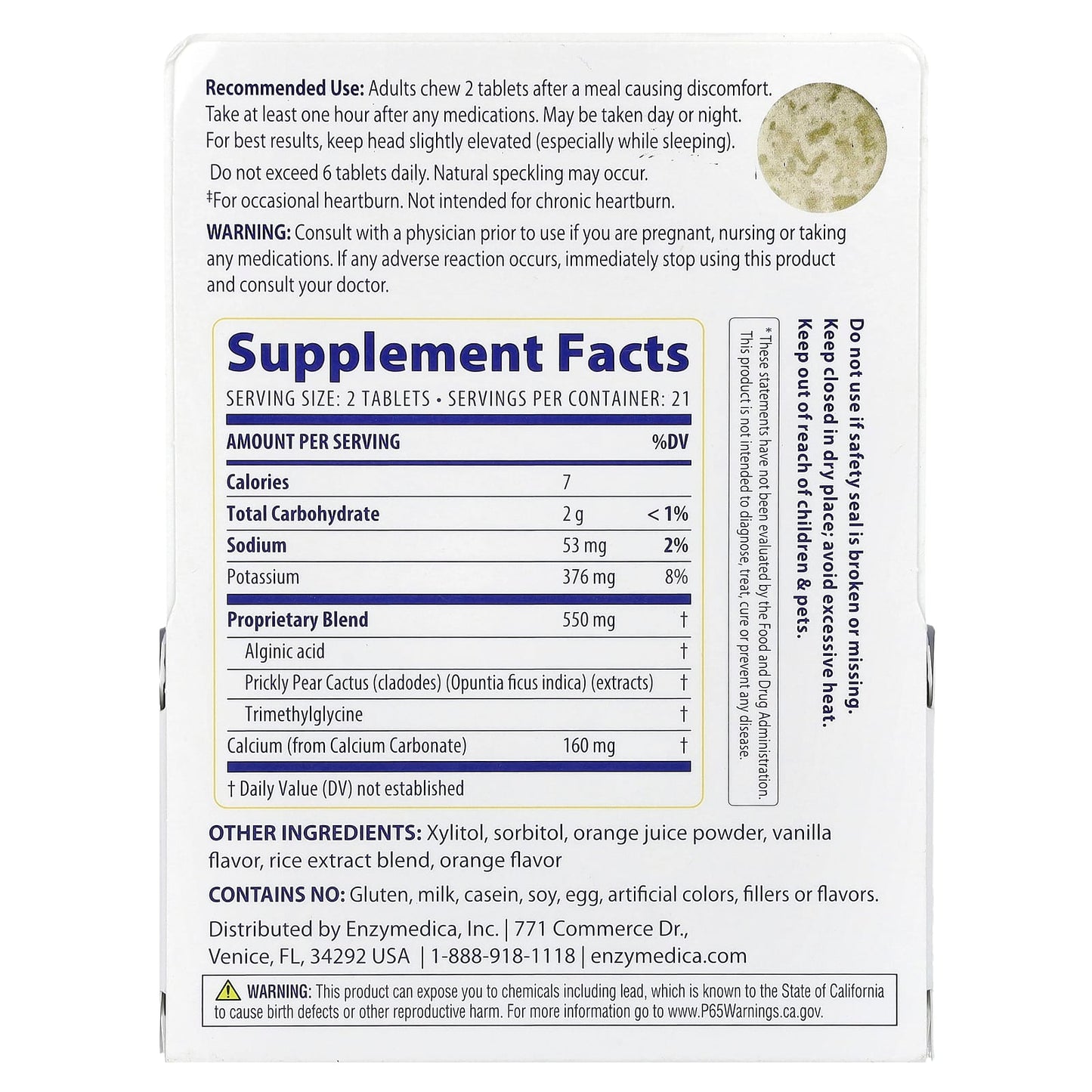 <span>Enzymedica's Heartburn Soothe Solution - All-Natural Relief for Occasional Heartburn</span> - Image 2