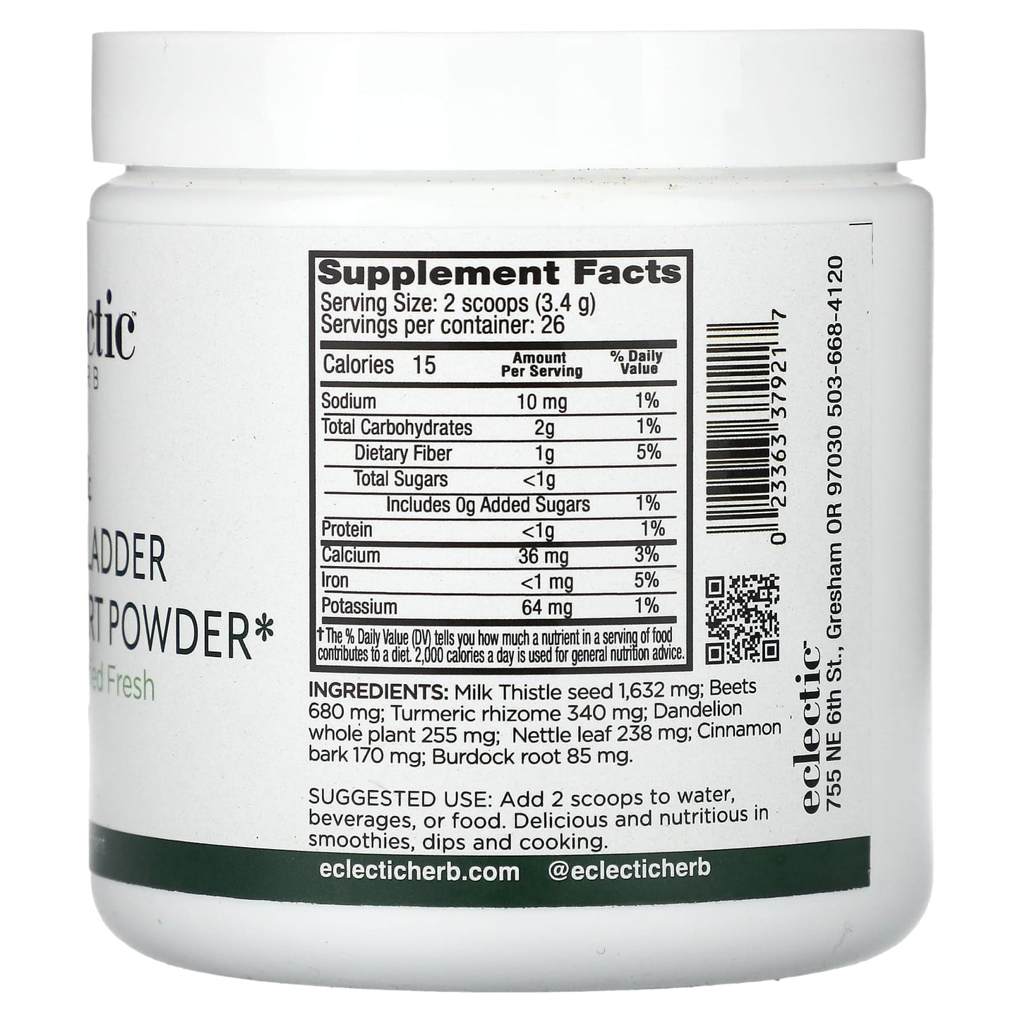 Eclectic Herb Liver & Gallbladder Support Powder - 90g - Image 2