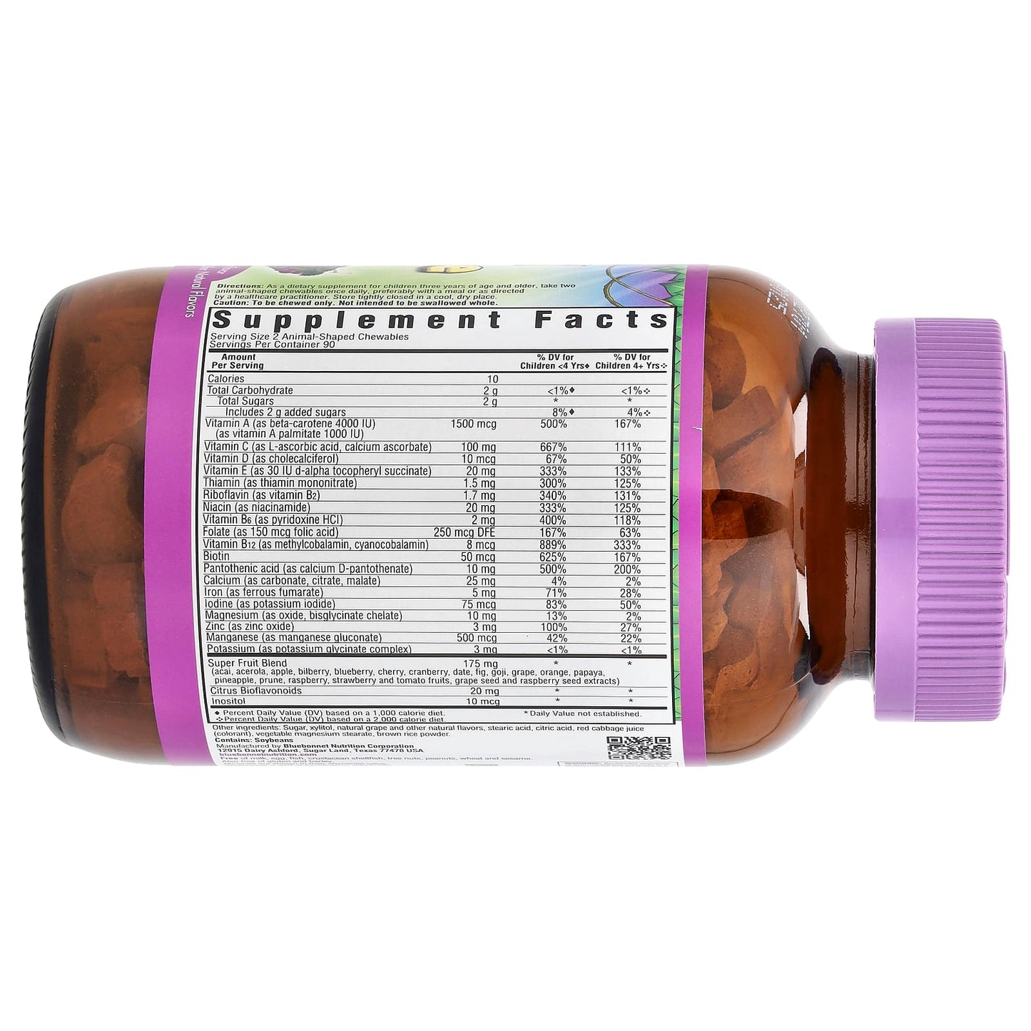 Bluebonnet Nutrition Rainforest Animalz Complete Daily Nutrition for Kids - Image 2
