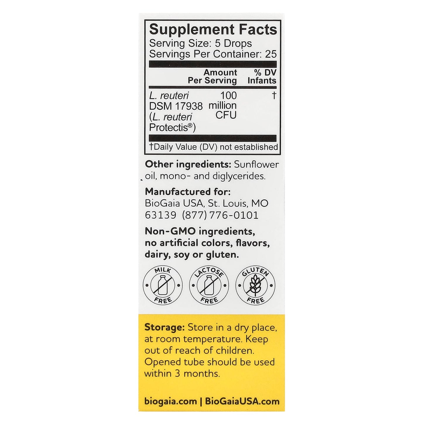 BioGaia, Protectis Baby, Probiotic Drops, 100 Million CFU, 0.17 fl oz (5 ml)