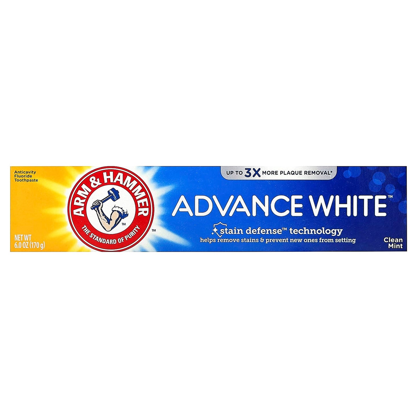 Arm & Hammer Advance White Toothpaste, 6 oz - Clean Mint, Stronger Teeth - Image 2