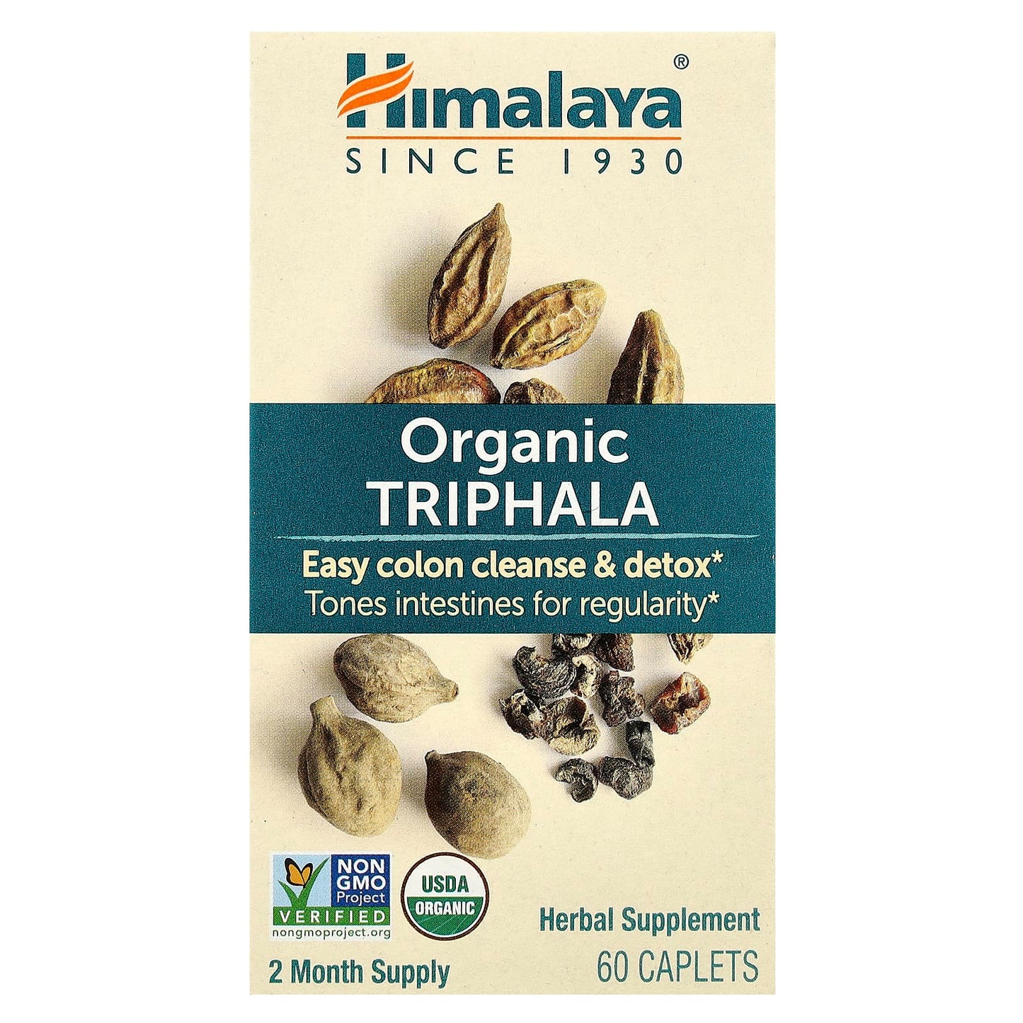 Himalaya Organic Triphala Capsules for Colon Cleanse and Detox - Image 1