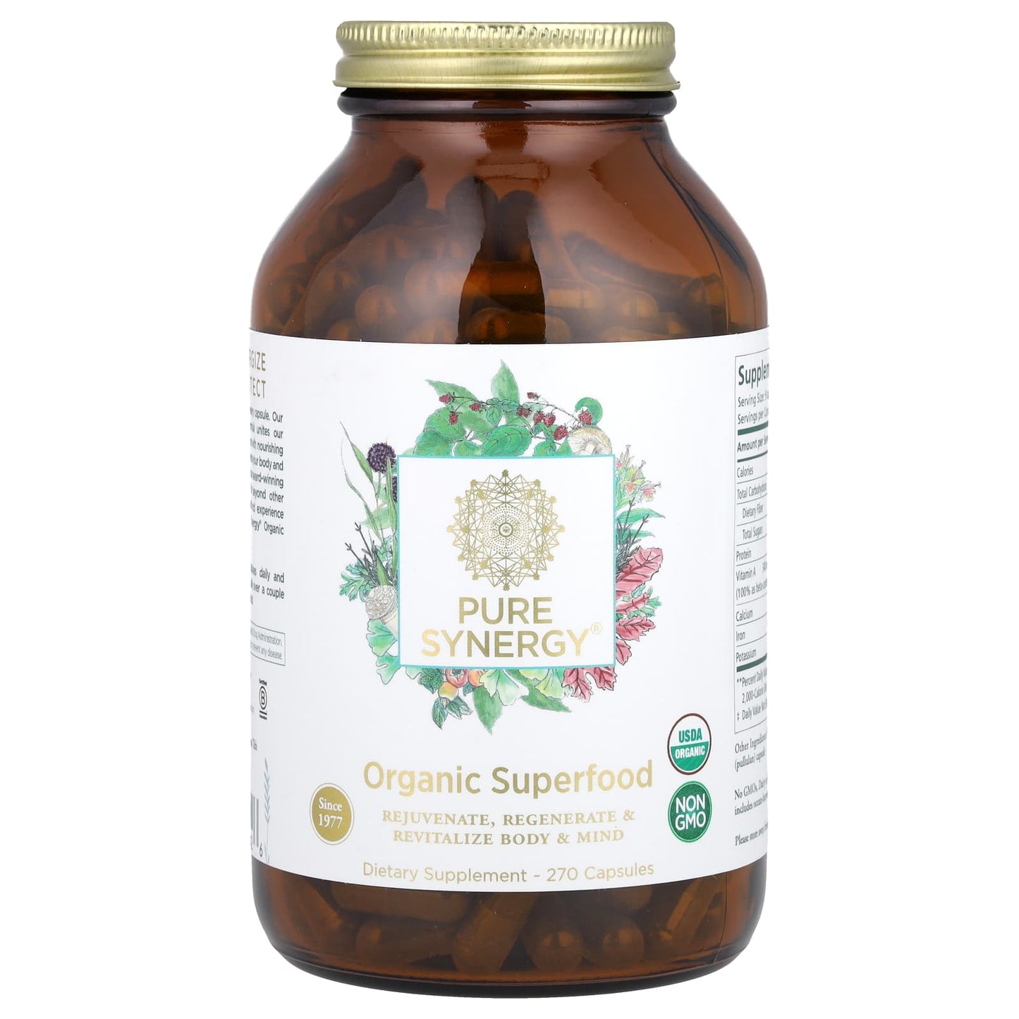 Pure Synergy, Organic Superfood, 270 Capsules - Image 1