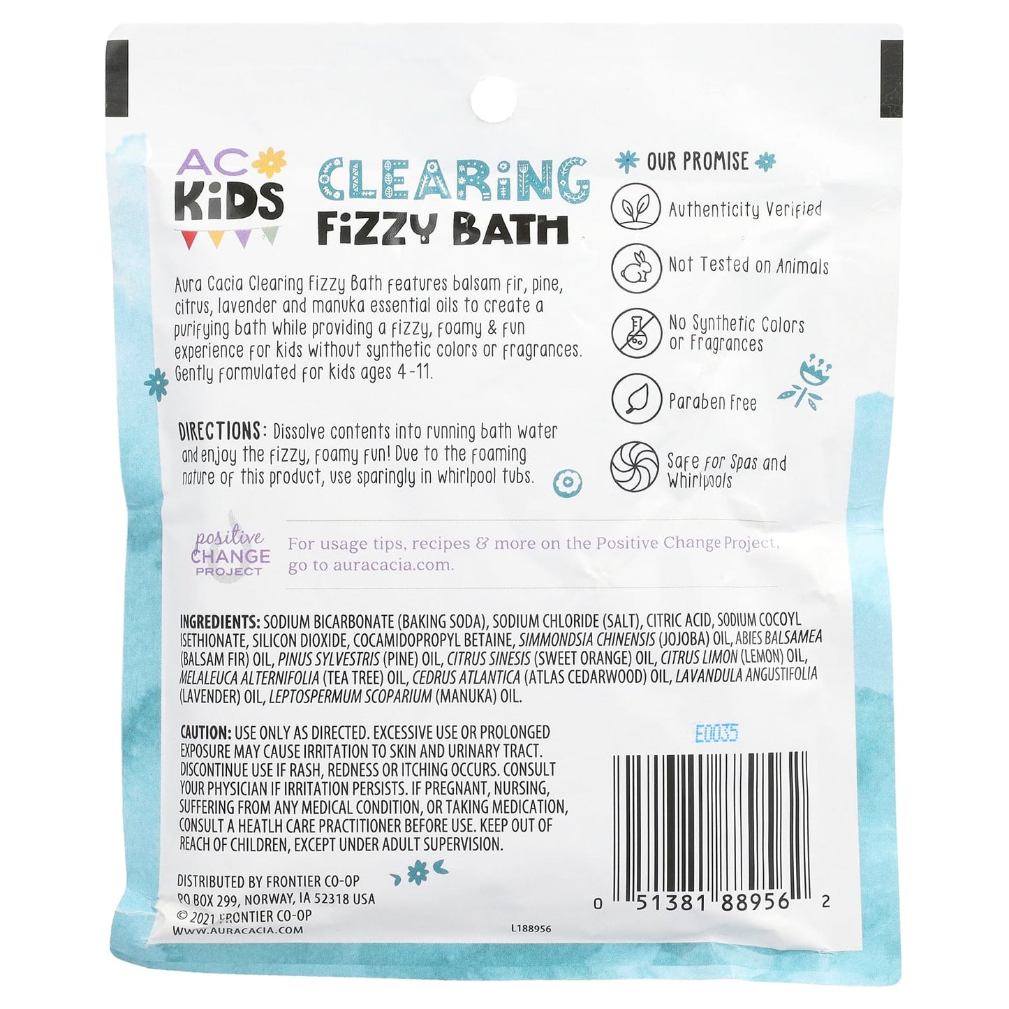Aura Cacia Clearing Fizzy Bath for Kids, 2.5 oz, Natural & Fun - Image 2