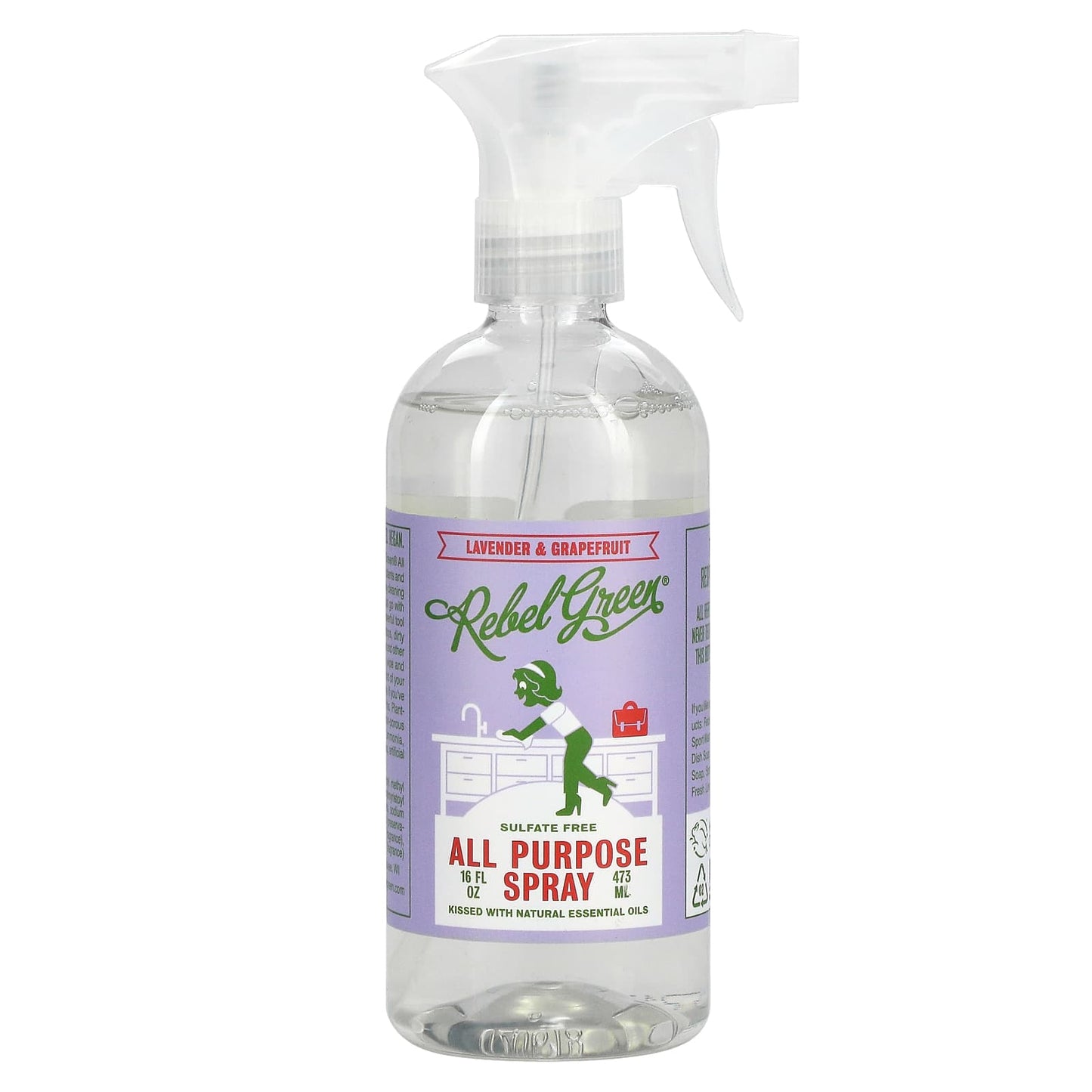 Rebel Green, All Purpose Spray, Lavender & Grapefruit, 16 fl oz (473 ml) - Image 1