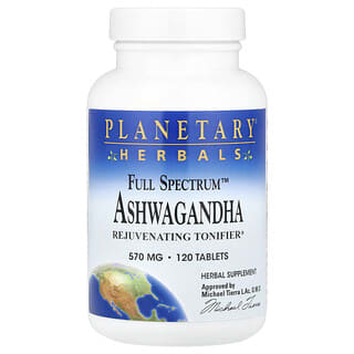 Planetary Herbals Full Spectrum Ashwagandha 120 Tablets for Stress Relief
