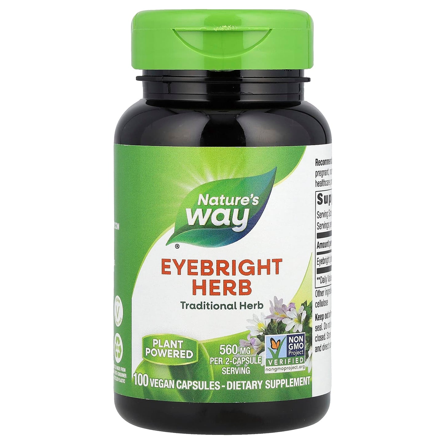 Nature's Way, Eyebright Herb, 100 Vegan Capsules (280 mg per Capsule) - Image 1