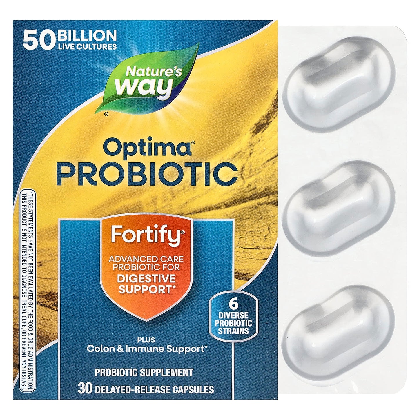 Nature's Way, Optima® Probiotic, Fortify®, 30 Delayed-Release Capsules - Image 1