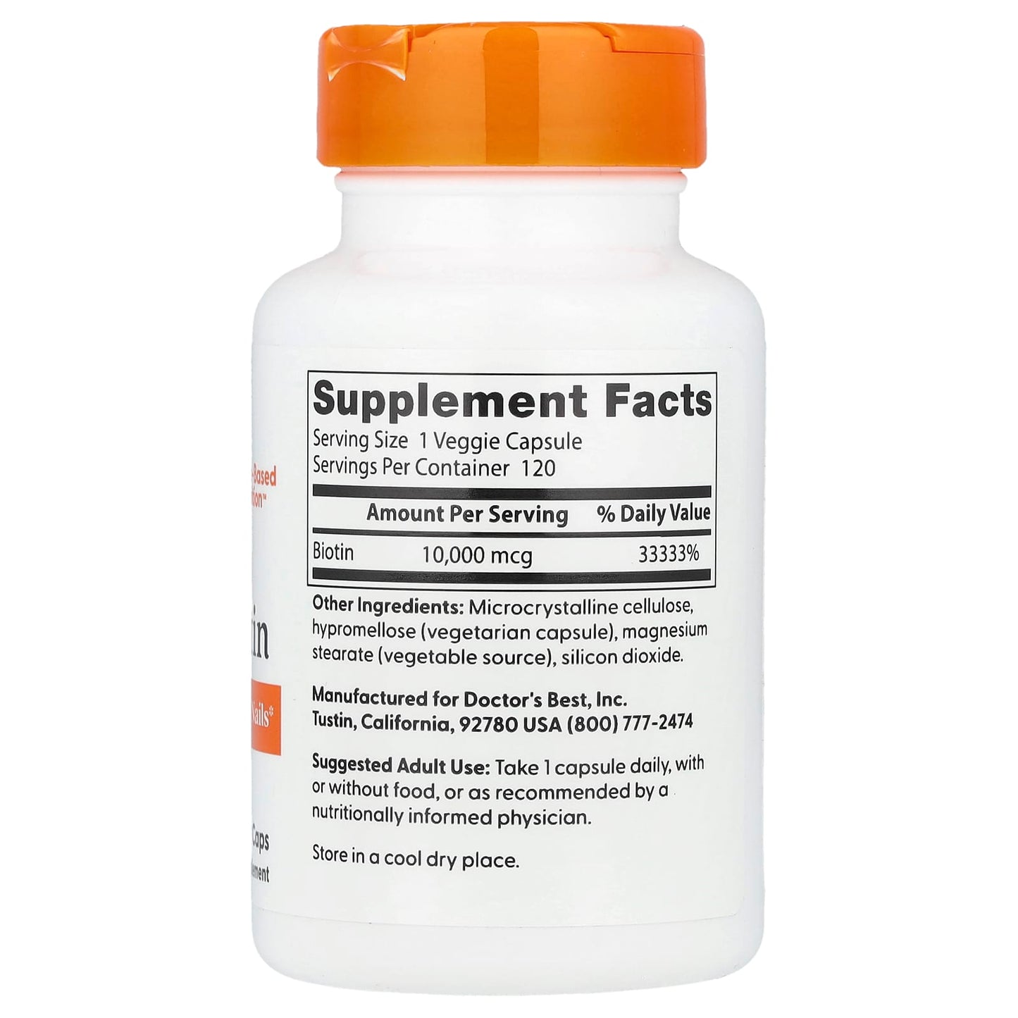 Biotin Dietary Supplement by Doctor's Best - Healthy Skin, Hair & Nails - Image 2