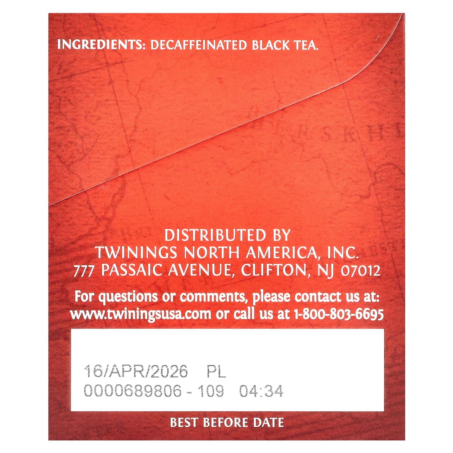 Twinings, Pure Black Tea, English Breakfast, Decaffeinated, 25 Tea Bags, 1.76 oz (50 g) - Image 2