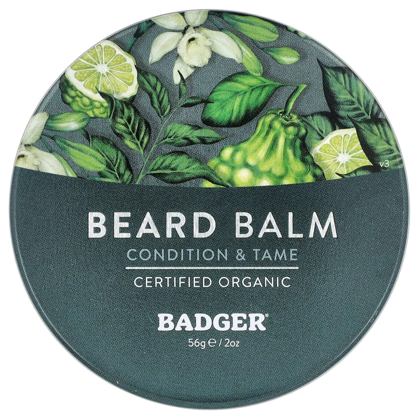 Badger USDA Organic Beard Balm, Bergamot & Vanilla, 2 oz - Image 1