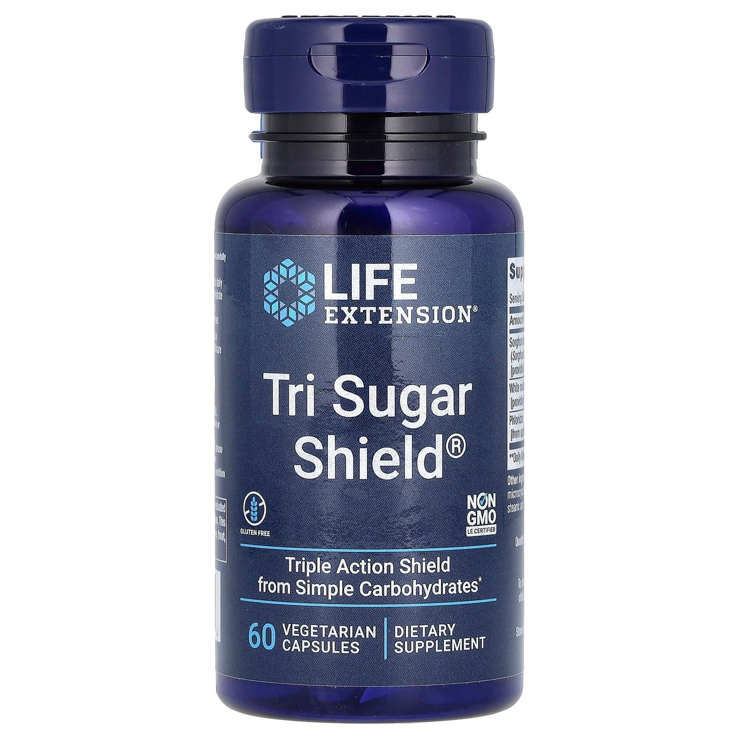 Life Extension, Tri Sugar Shield, 60 Vegetarian Capsules - Image 1