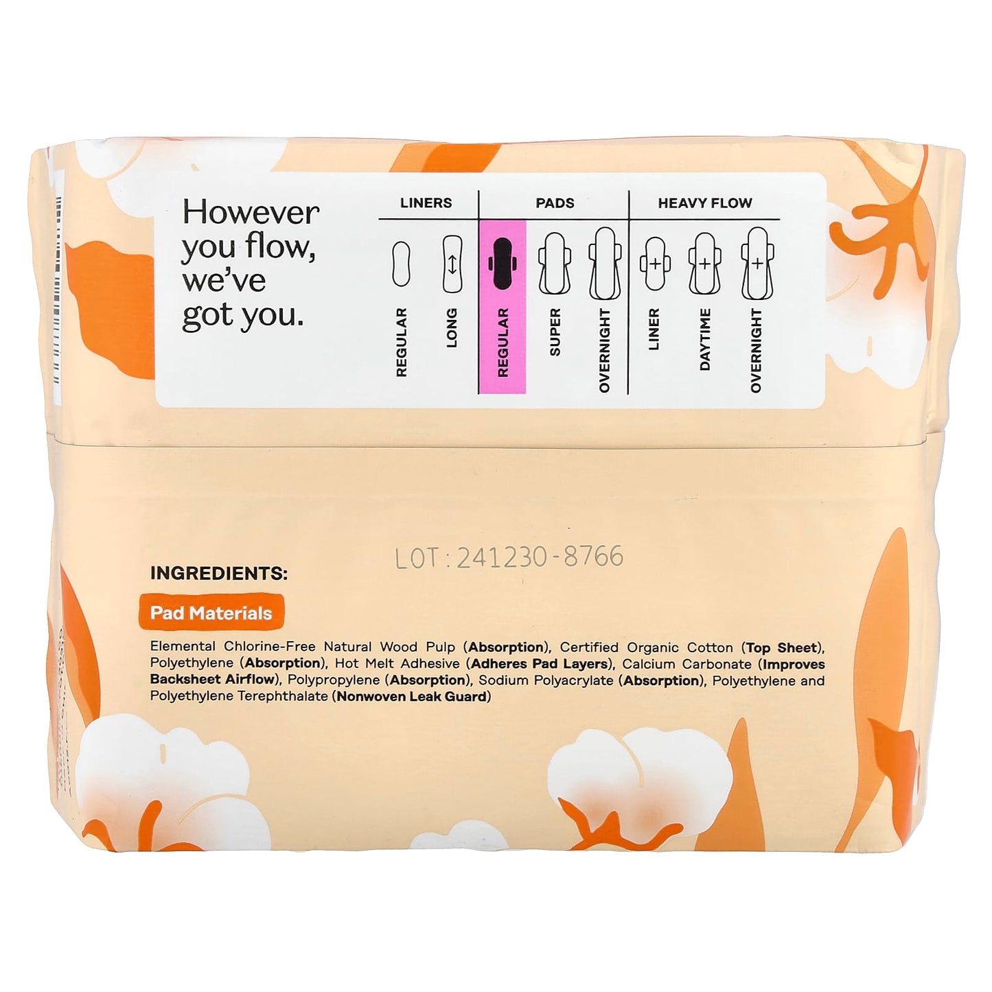 The Honey Pot Company, Organic Non-Herbal Pads with Wings, Regular, 20 Count - Image 2