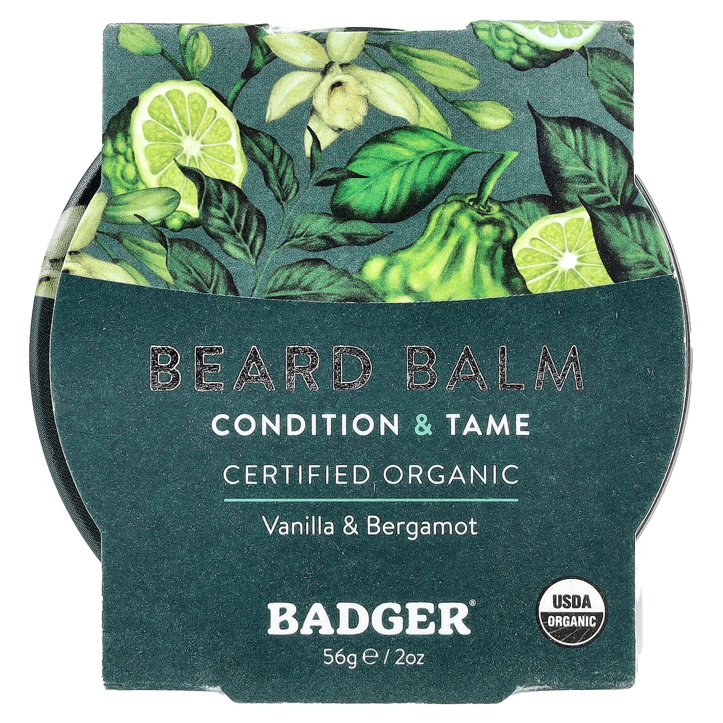 Badger USDA Organic Beard Balm, Bergamot & Vanilla, 2 oz - Image 2