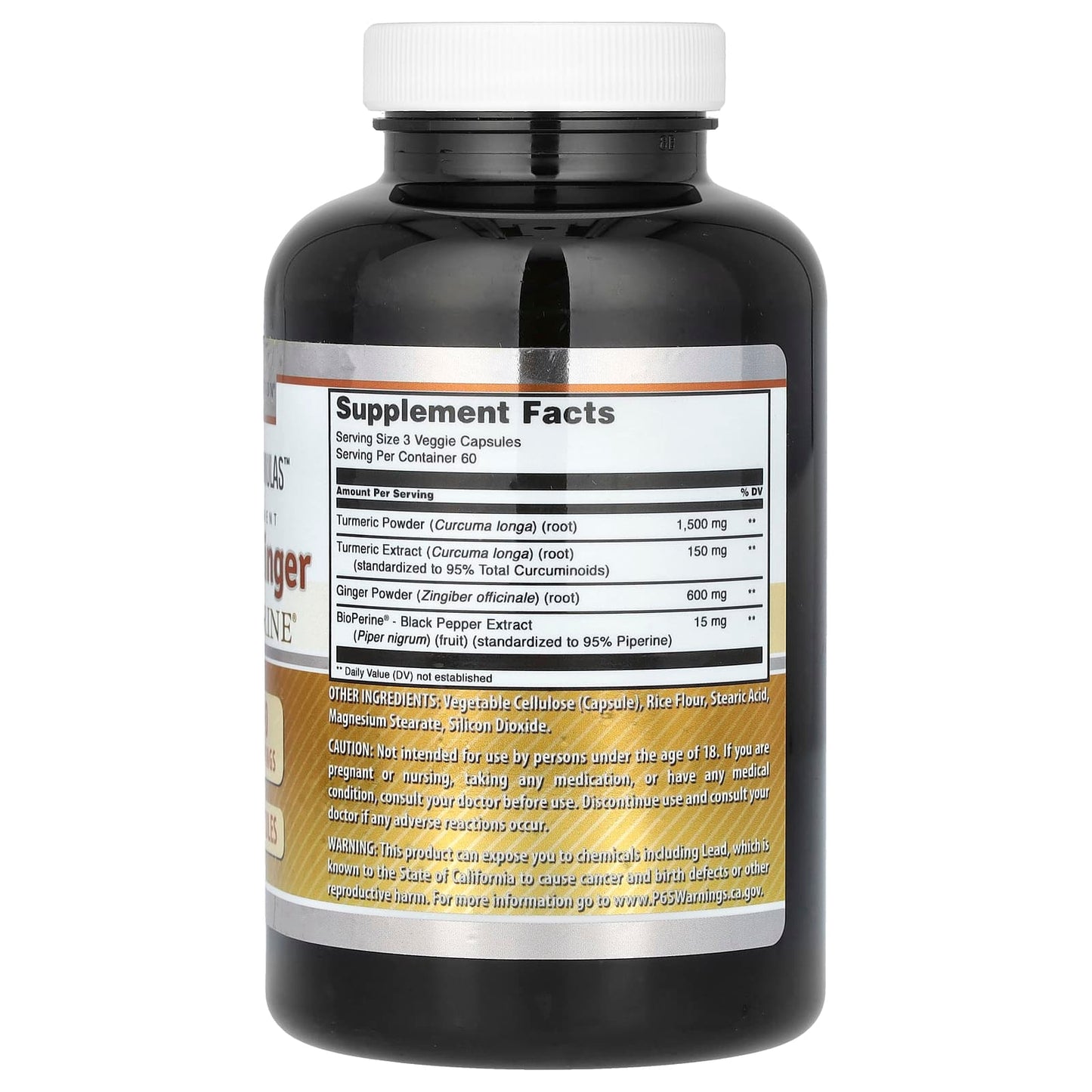 Turmeric & Ginger Dietary Supplement for Healthy Joints & Heart - Image 2