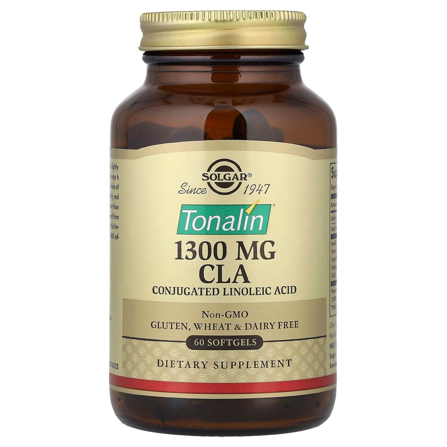 Solgar, Tonalin® CLA, 1,300 mg, 60 Softgels - Image 1