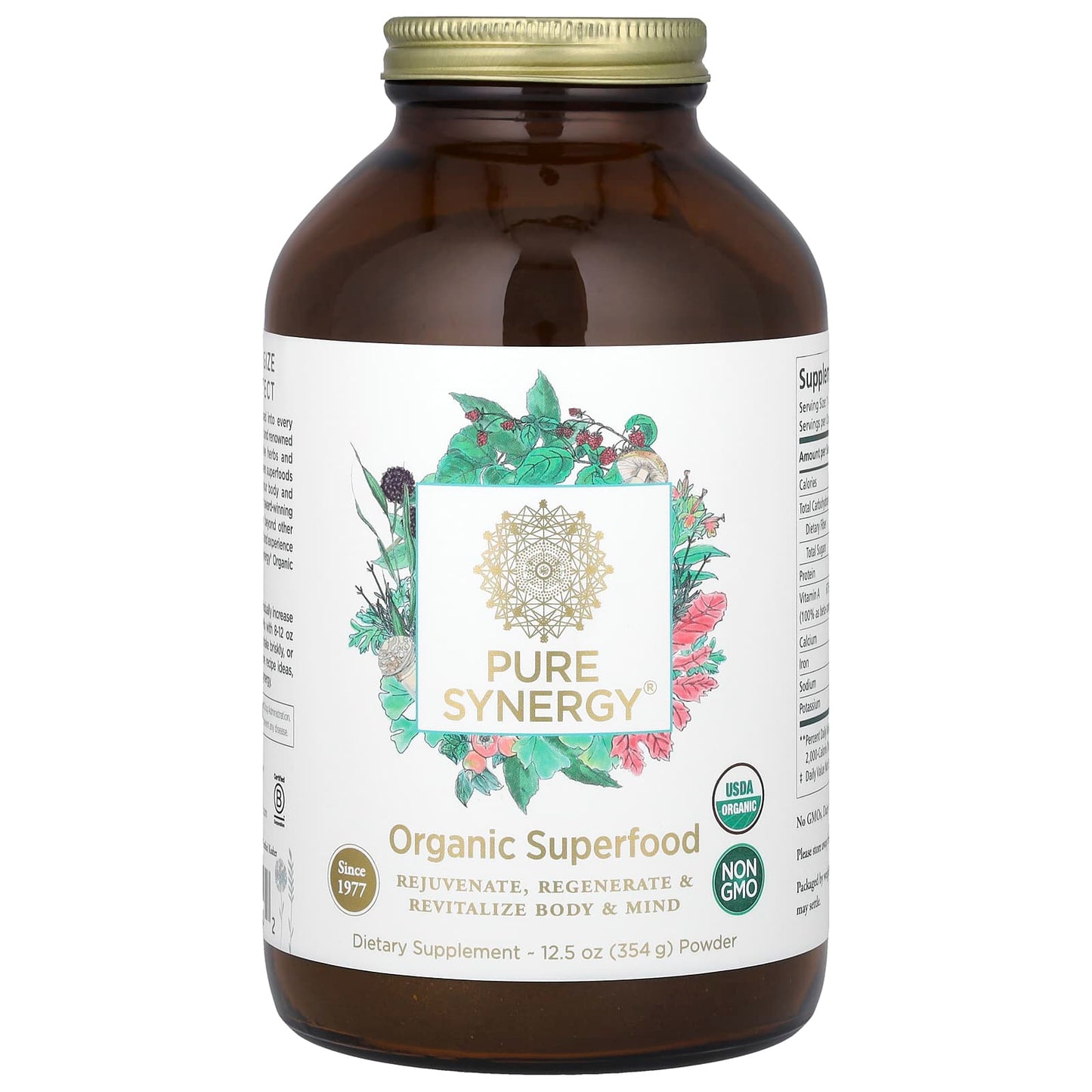 Pure Synergy, Organic Superfood Powder, 12.5 oz (354 g) - Image 1