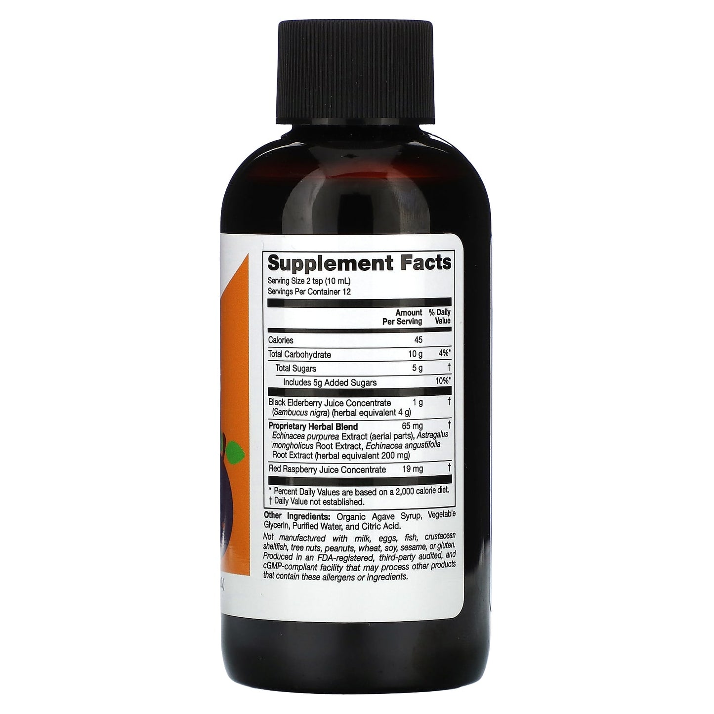 California Gold Nutrition Kids Elderberry Syrup 4oz | Immune Support - Image 2