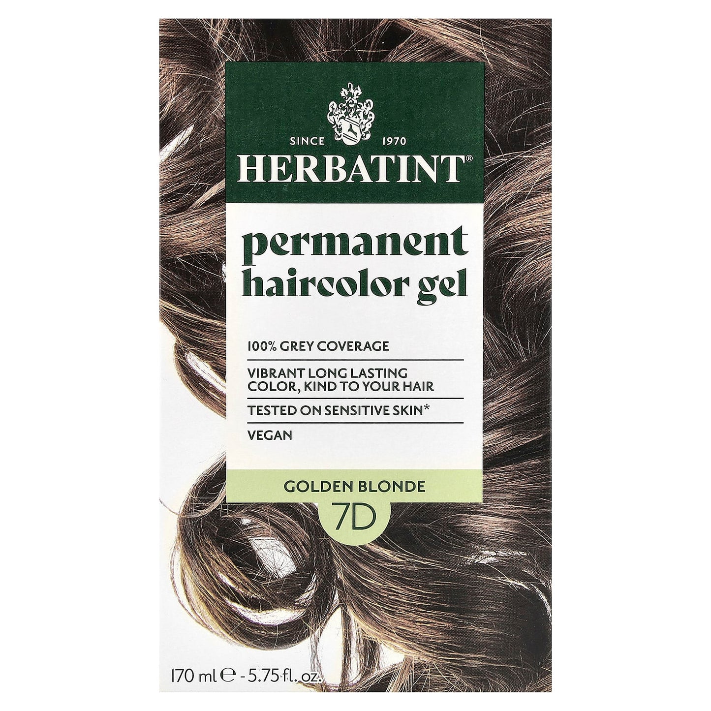 Herbatint Permanent Haircolor Gel Golden Blonde 5.75 fl oz - Image 1