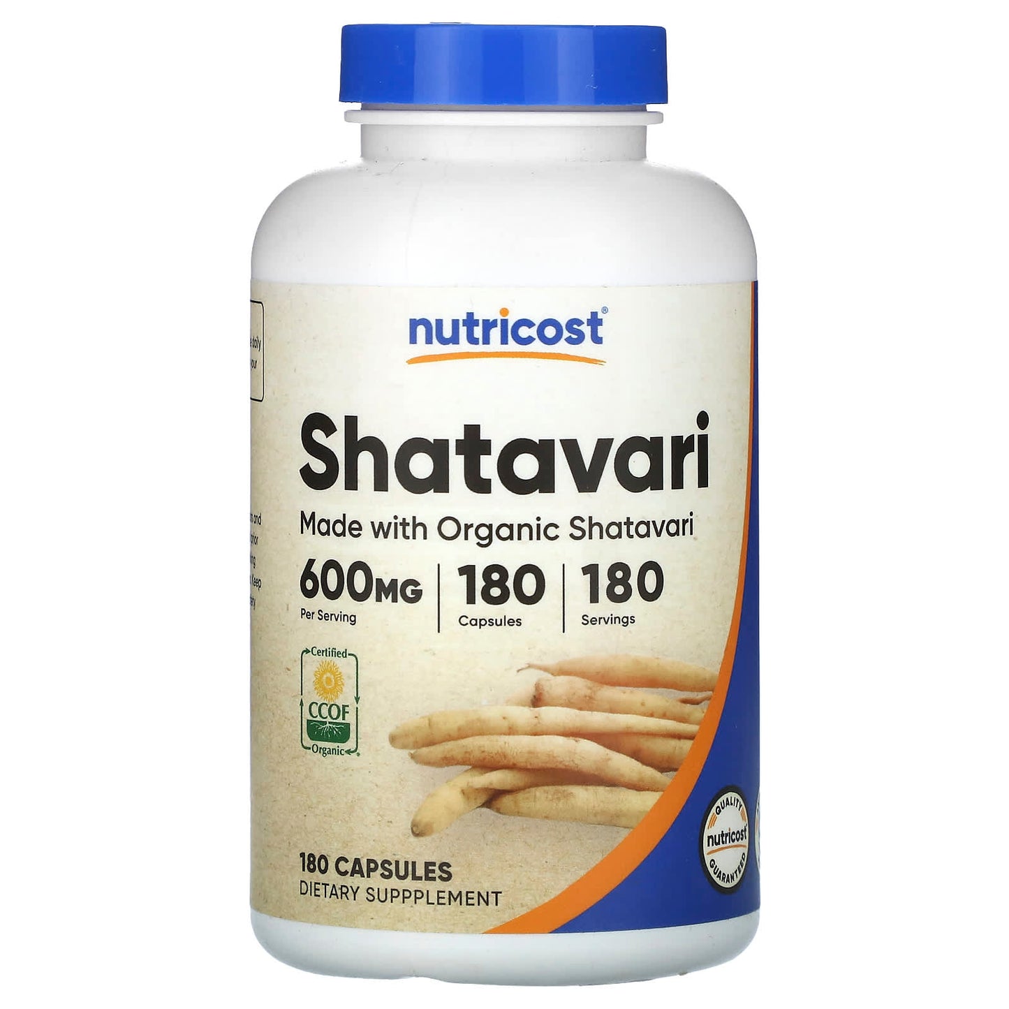 Nutricost, Shatavari, 600 mg, 180 Capsules - Image 1