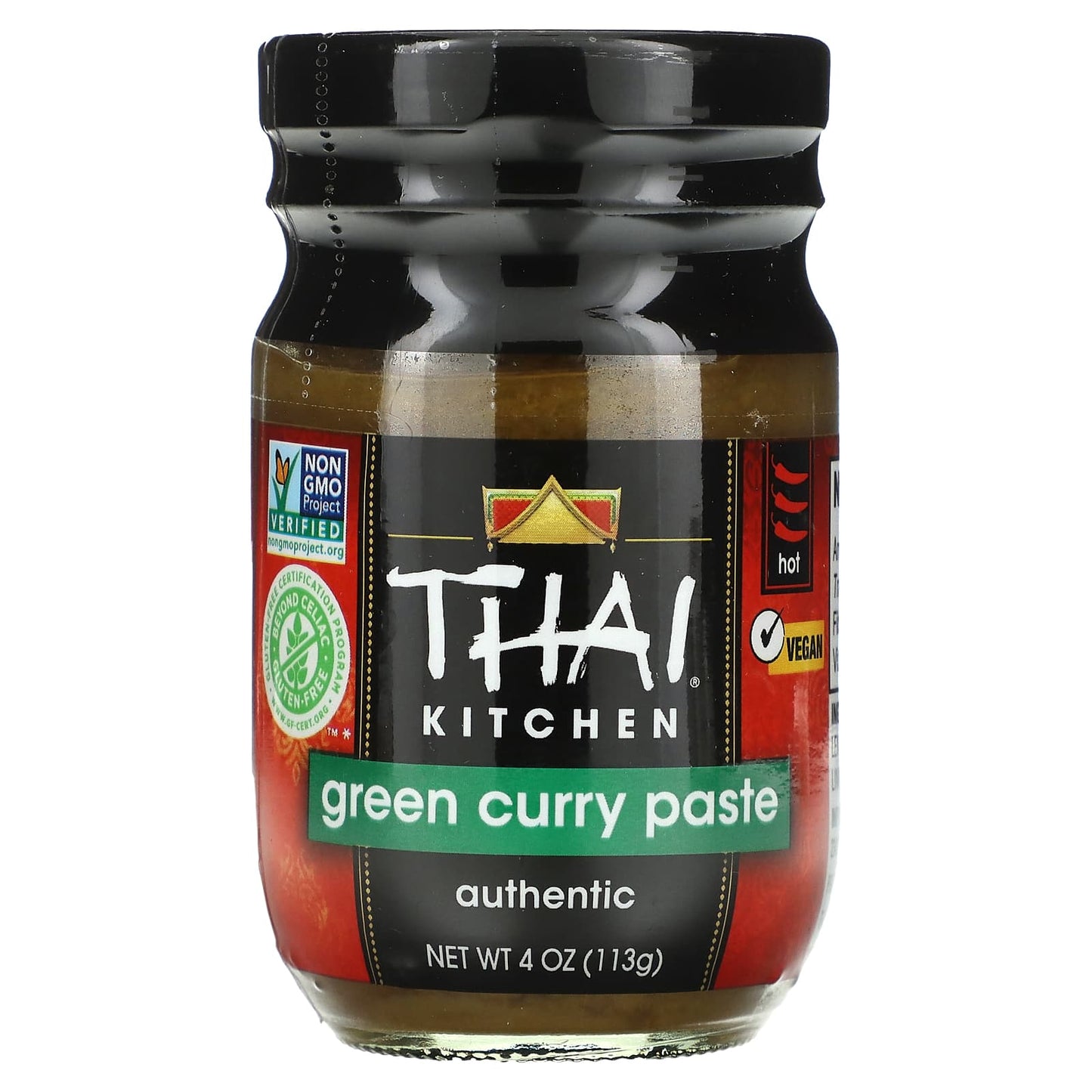 Thai Kitchen, Green Curry Paste, Hot, 4 oz (113 g) - Image 1