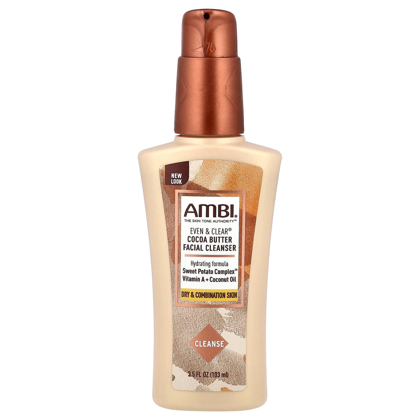 AMBI Fragrance-Free Cocoa Butter Facial Cleanser for Dry Combination Skin - Image 1