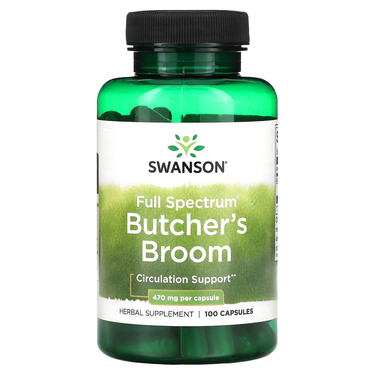 Swanson, Full Spectrum Butcher's Broom, 470 mg, 100 Capsules - Image 1