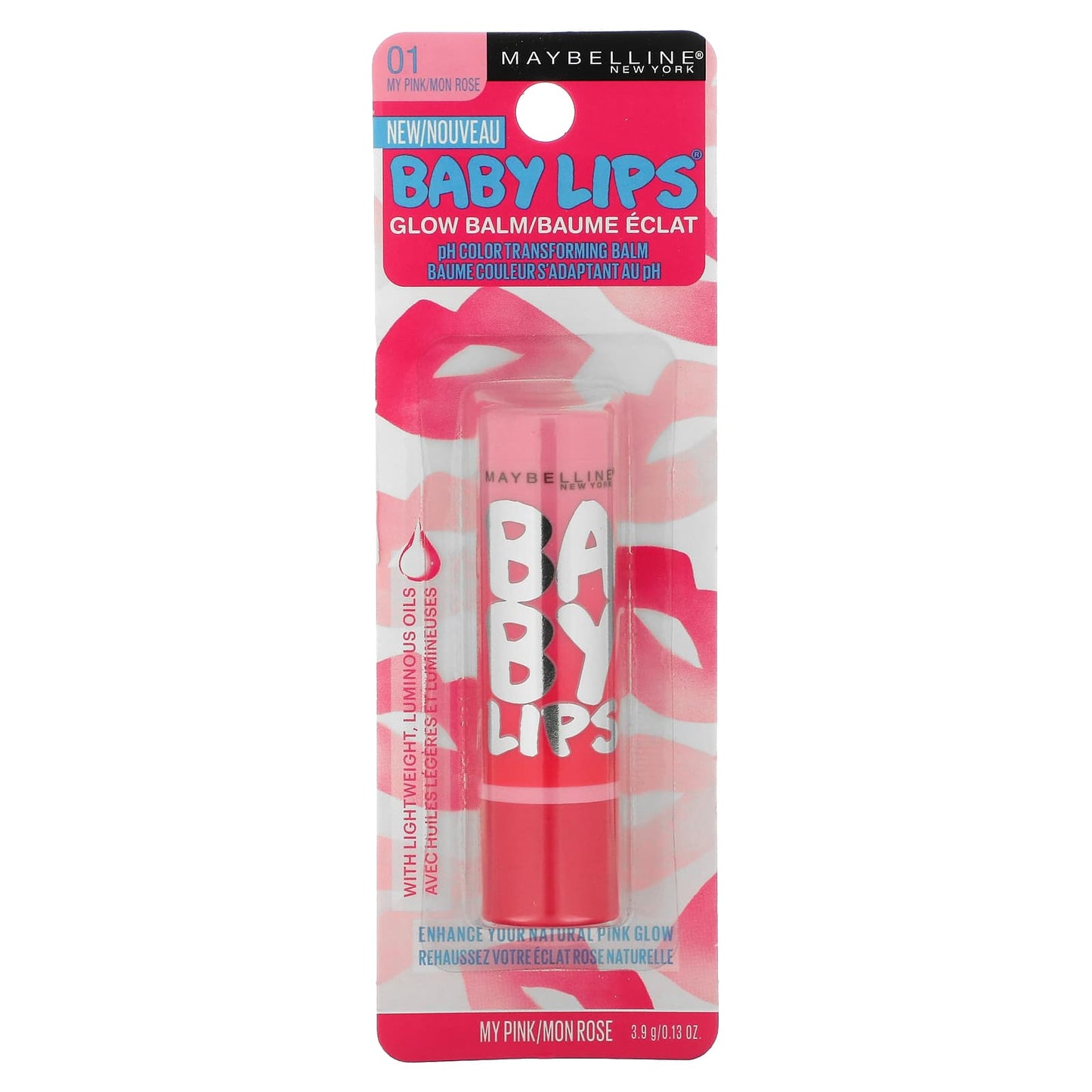 Maybelline, Baby Lips, Glow Balm, 01 My Pink, 0.13 oz (3.9 g) - Image 2