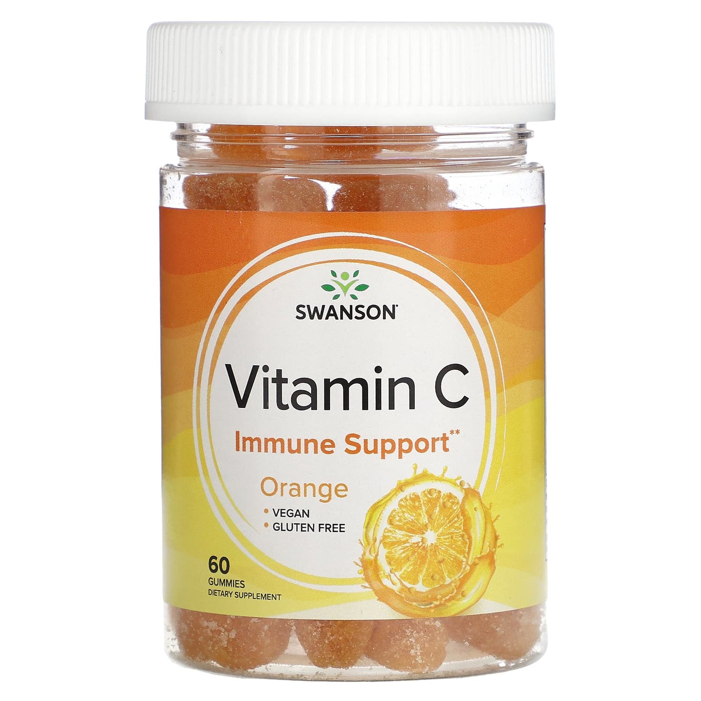 Swanson, Vitamin C, Orange, 60 Gummies - Image 1