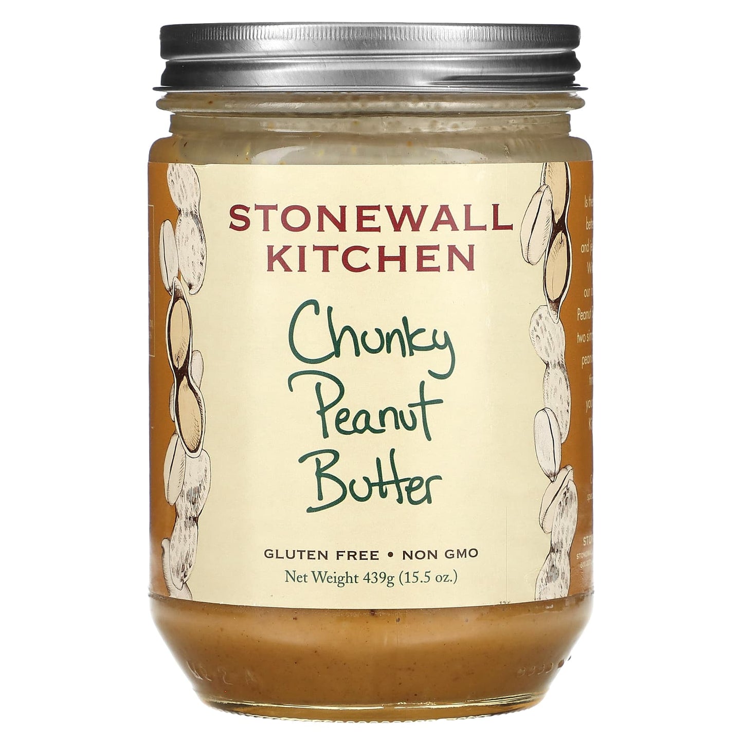 Stonewall Kitchen, Chunky Peanut Butter, 15.5 oz (439 g) - Image 1
