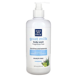 Goat Milk Fragrance Free Body Wash for Healthy Skin, 16 fl oz