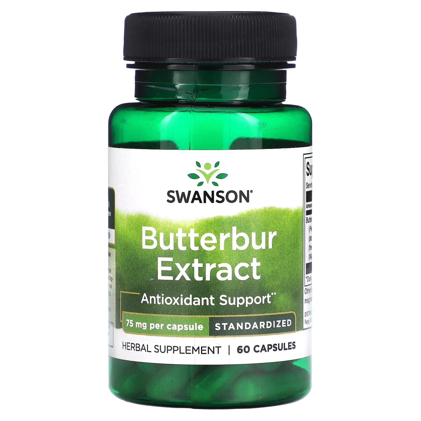 Swanson, Butterbur Extract, 75 mg, 60 Capsules - Image 1